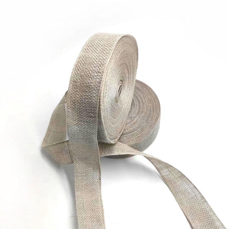 Home tessile 1 pollice di lino 100% lino nastro di grembiule per la decorazione del matrimonio di Natale