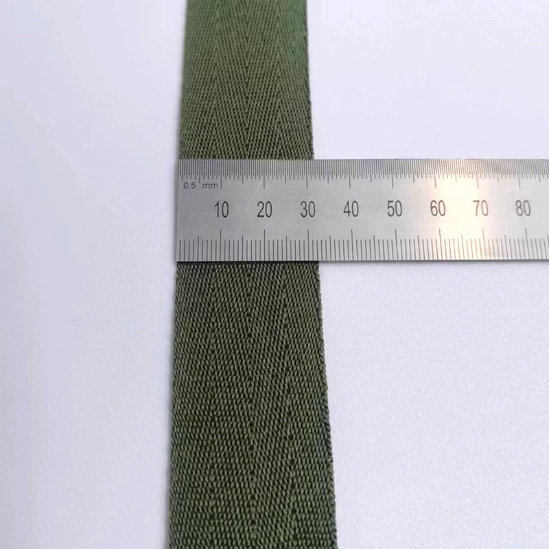 Dimensioni personalizzabili Eco-friendly Pure Polyester Herringbone Webbing per resistenza all'usura