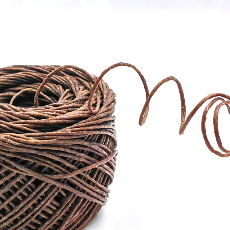 Artigianato fai-da-te ecologico, corda di giuta di 2 mm sostenibile con 100% di canapa e cera d'api