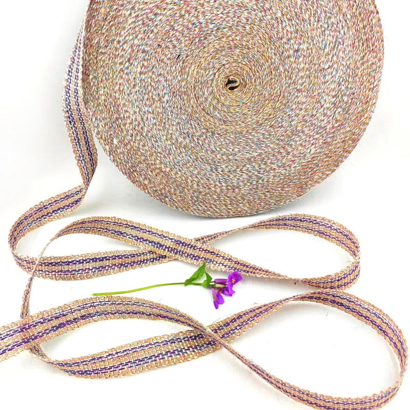 Cintura di 25 mm di nastro di giuta tessuto per la decorazione natalizia 100% tessuto di giuta