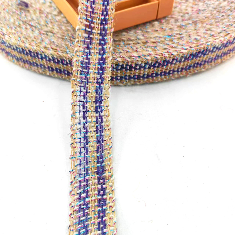 Cintura di 25 mm di nastro di giuta tessuto per la decorazione natalizia 100% tessuto di giuta