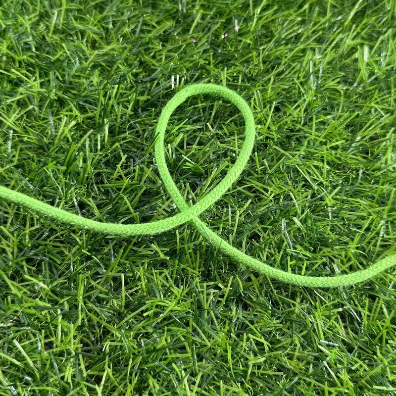 Diametro e lunghezza personalizzabili Cotton Binding Woven Cotton Rope for Spot Green Color