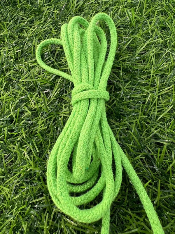 Diametro e lunghezza personalizzabili Cotton Binding Woven Cotton Rope for Spot Green Color