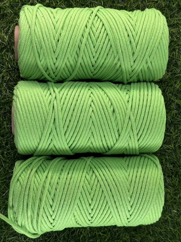 Diametro e lunghezza personalizzabili Cotton Binding Woven Cotton Rope for Spot Green Color