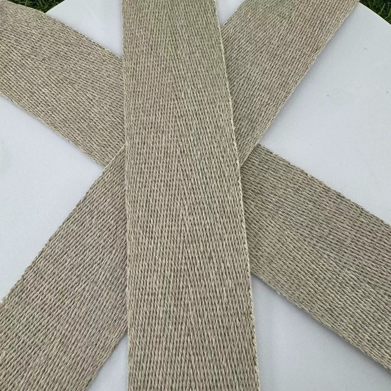 Stripi per tessitura a base di canapa vantaggio sostenibile con modello di aringhe e tessuto ecologico