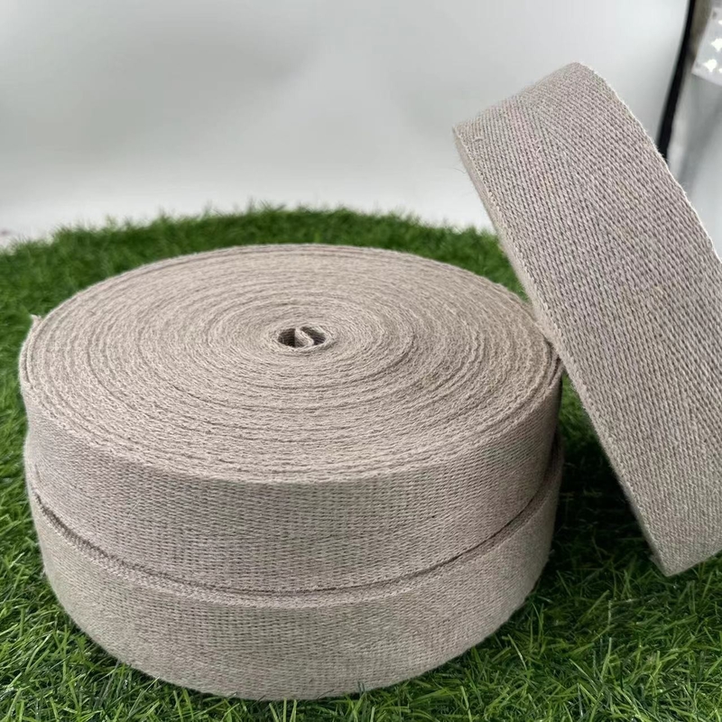Stripi per tessitura a base di canapa vantaggio sostenibile con modello di aringhe e tessuto ecologico