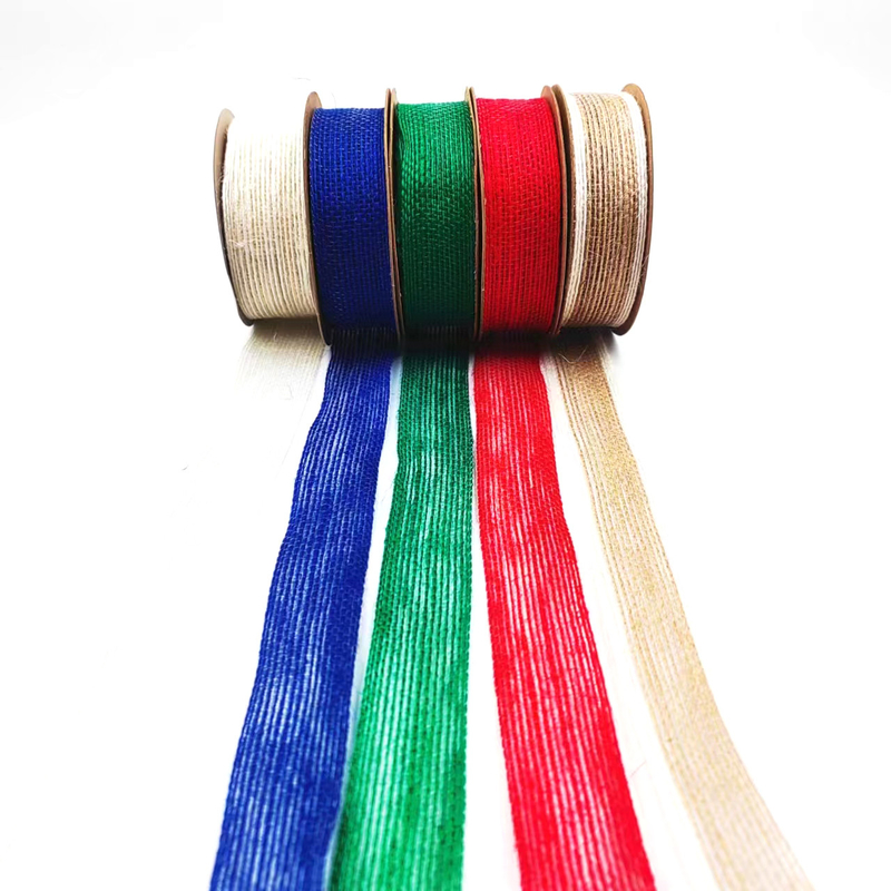 Jute Webbing Cake Gift Packing Ribbon Bow con 7 giorni di supporto per l'ordine di campione
