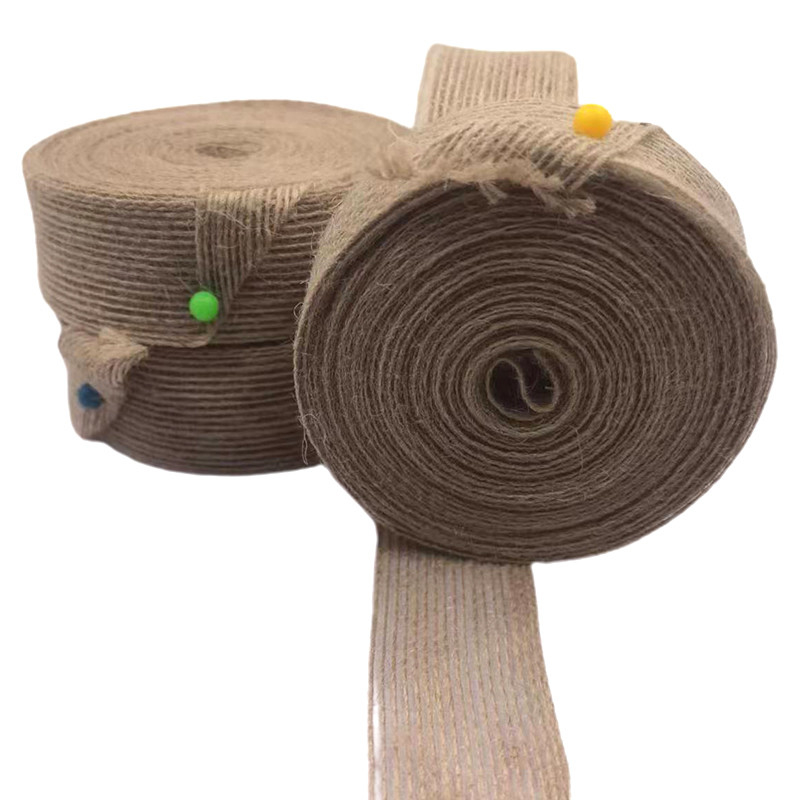 3cm di tessuto di giuta naturale nastro regalo di nozze Decorazione nastro filato linea da pesca
