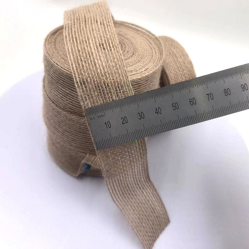 3cm di tessuto di giuta naturale nastro regalo di nozze Decorazione nastro filato linea da pesca