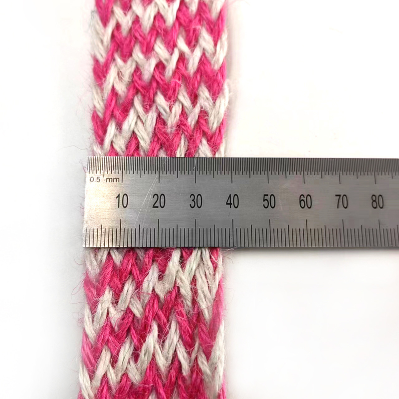 4 cm di treccia di giuta in un design semplice per cintura e imballaggio a maglia durevoli