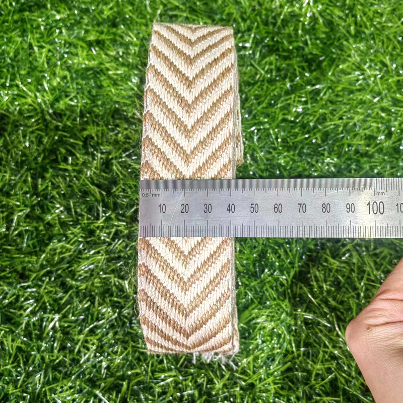 4 cm cintura tessuta aringhebone granella di giuta per accessori di cappello estivo stile vintage