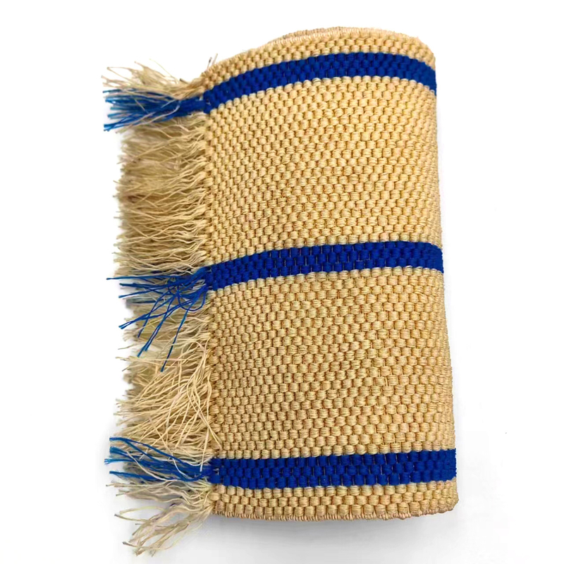 70% poliestere 30% lattice fascia elastica a fascia con strisce blu per accessori di abbigliamento