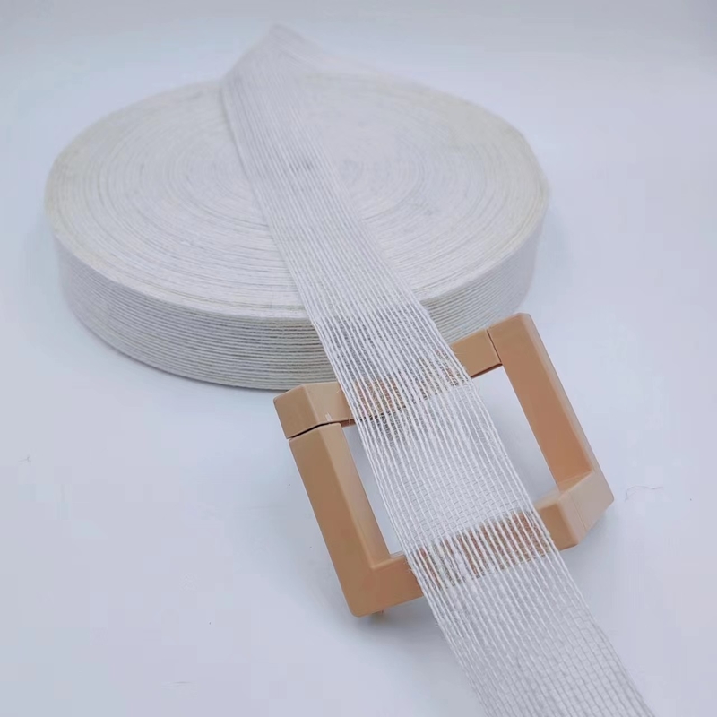 3.8cm Pure White Jute Woven Ribbon Perfetto per i tuoi progetti e le tue esigenze di decorazione B2B