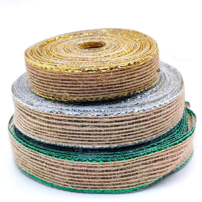 Colori di pesce tritato Rulli di canapa per scarpe 80% di giuta 20% di poliestere Arco decorativo fai da te