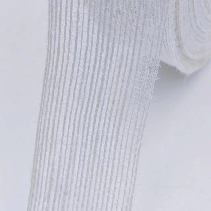 3.8cm Pure White Jute Woven Ribbon Perfetto per i tuoi progetti e le tue esigenze di decorazione B2B