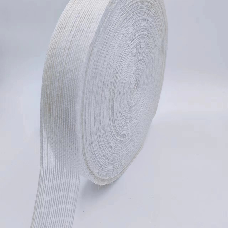 3.8cm Pure White Jute Woven Ribbon Perfetto per i tuoi progetti e le tue esigenze di decorazione B2B