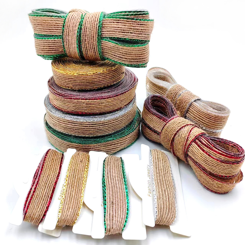 Colori di pesce tritato Rulli di canapa per scarpe 80% di giuta 20% di poliestere Arco decorativo fai da te