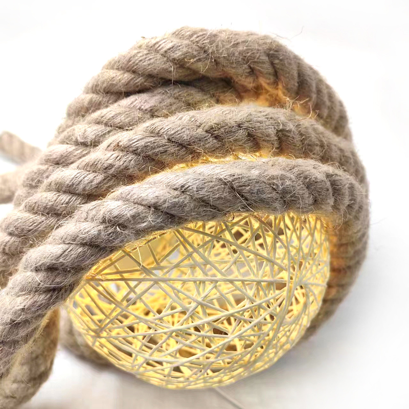 20 mm corda di giuta intrecciata corda torciata corda di canapa corda per artigianato paesaggio decorativo fatta a mano