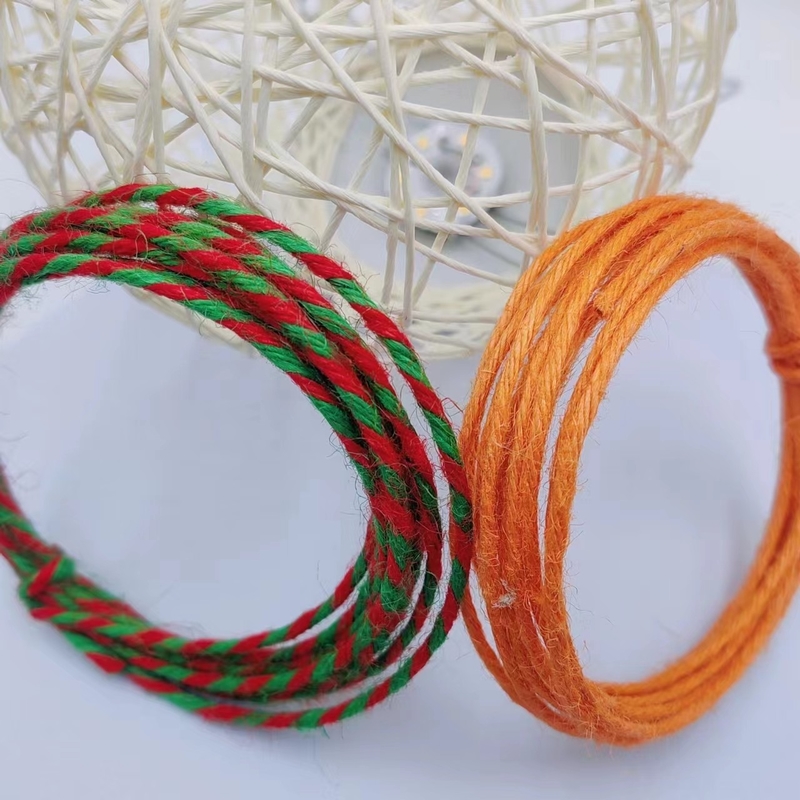 Corda di giuta per fai da te Decorazione domestica di Natale fatta a mano 7 giorni Ordine campione Tempo di consegna Supporto