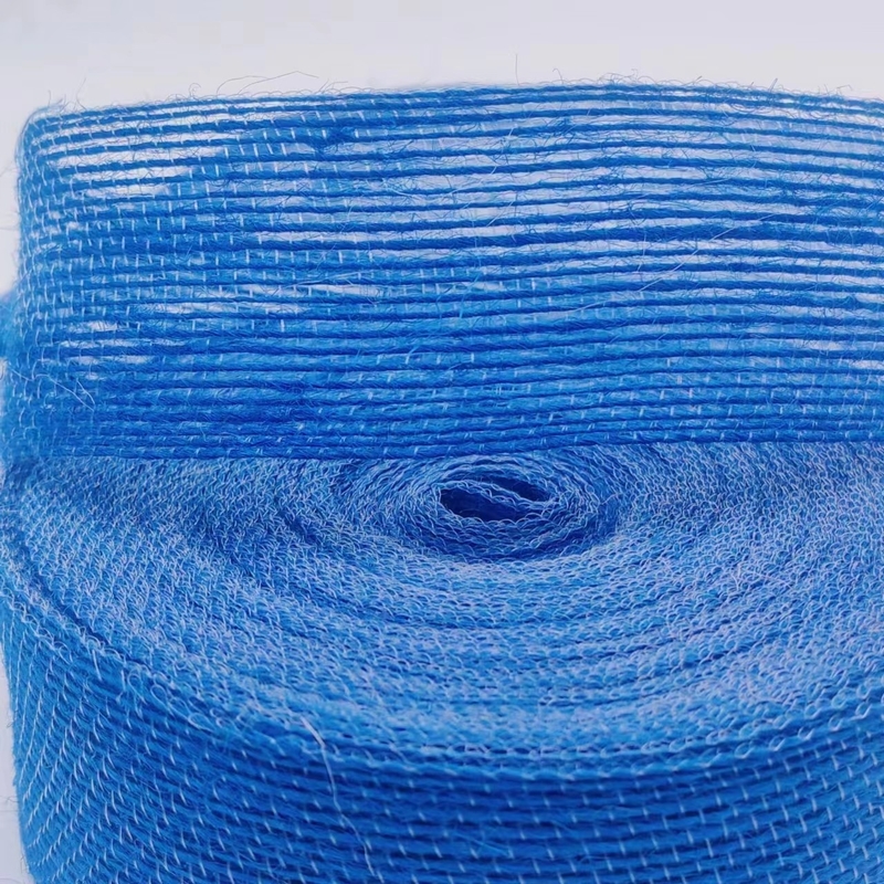 Supporto 7 giorni Ordine di campione Tempo di consegna 4 cm Nastro di juta blu per la decorazione della scatola regalo