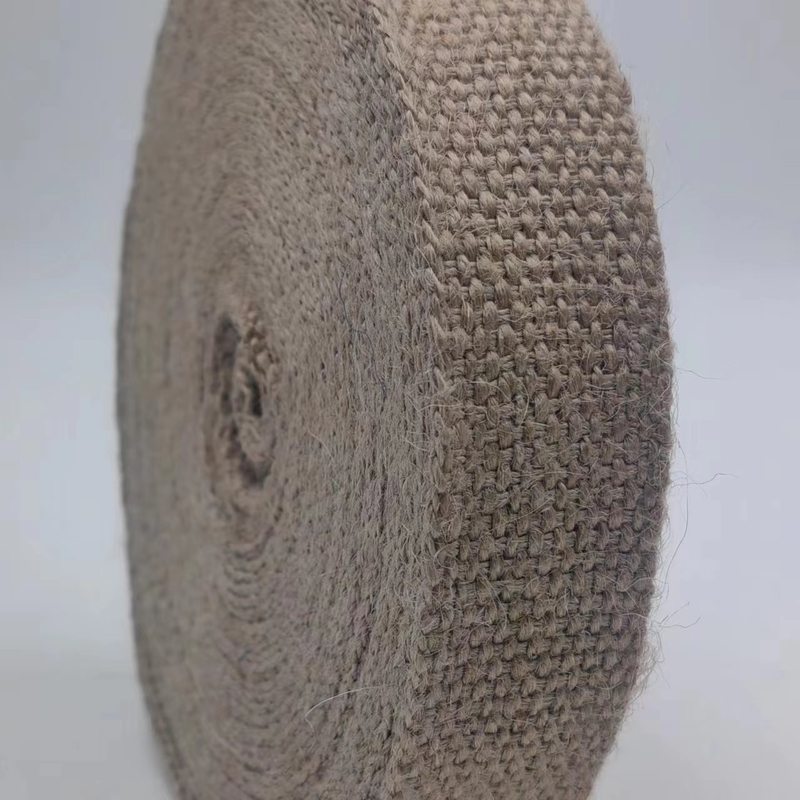 100% Jute Webbing 2024 Stile Marrone 2mm Webbing ispessito per abbigliamento jeans borse