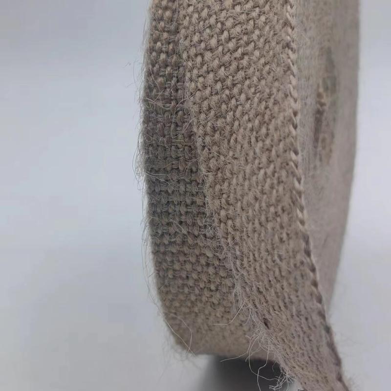 100% Jute Webbing 2024 Stile Marrone 2mm Webbing ispessito per abbigliamento jeans borse