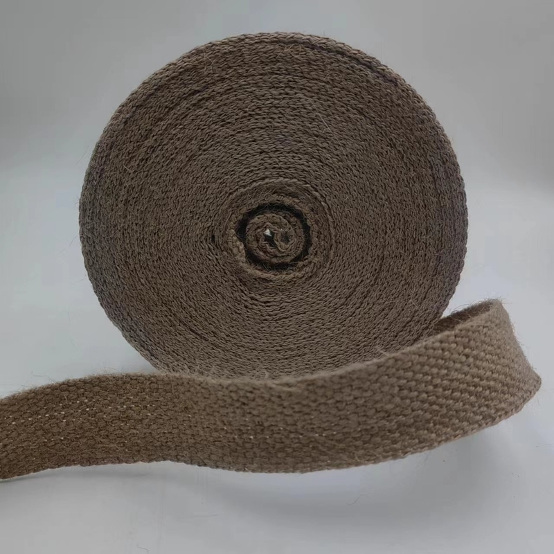 100% Jute Webbing 2024 Stile Marrone 2mm Webbing ispessito per abbigliamento jeans borse