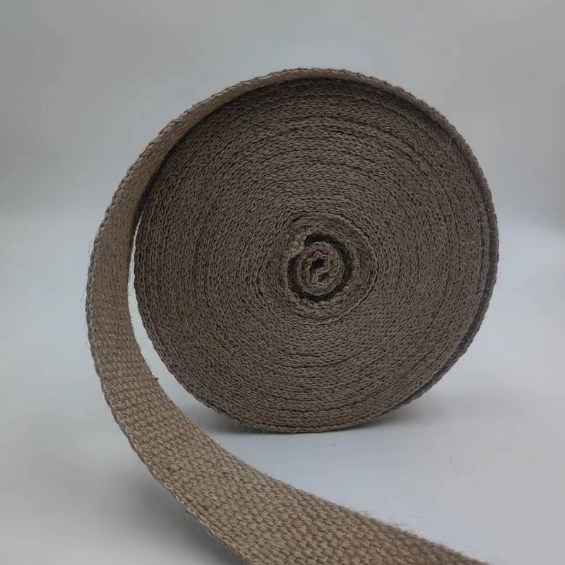 100% Jute Webbing 2024 Stile Marrone 2mm Webbing ispessito per abbigliamento jeans borse