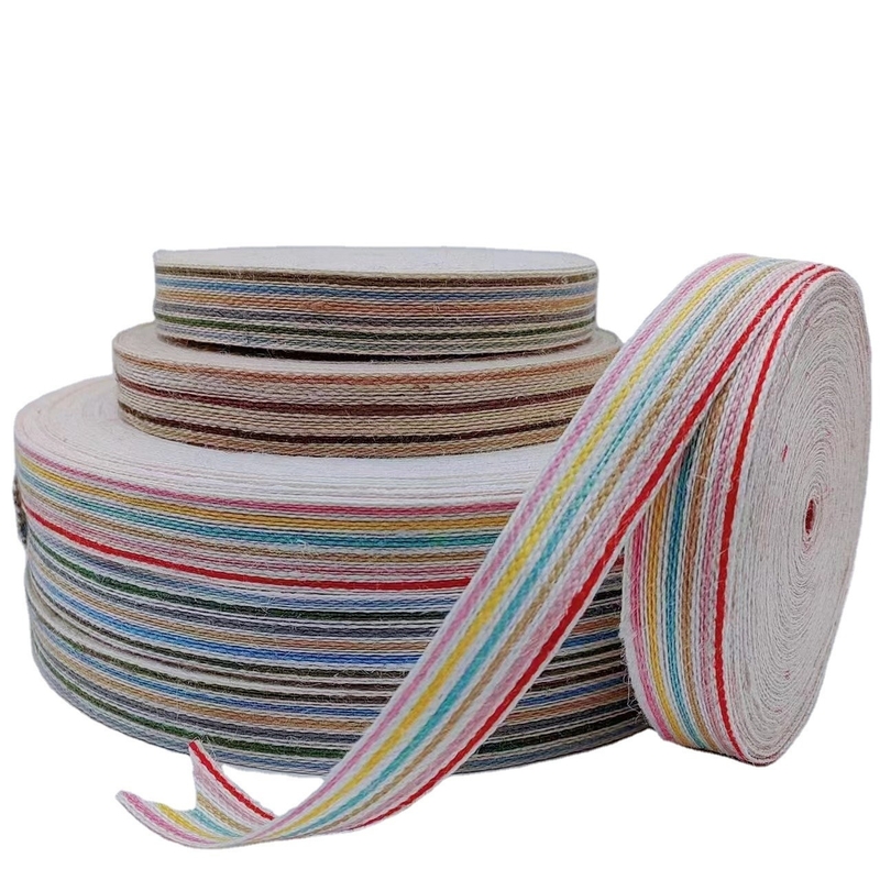 Scatola regalo a nastro di giuta colorata Imballaggio Webbing ecologico per la decorazione di Natale