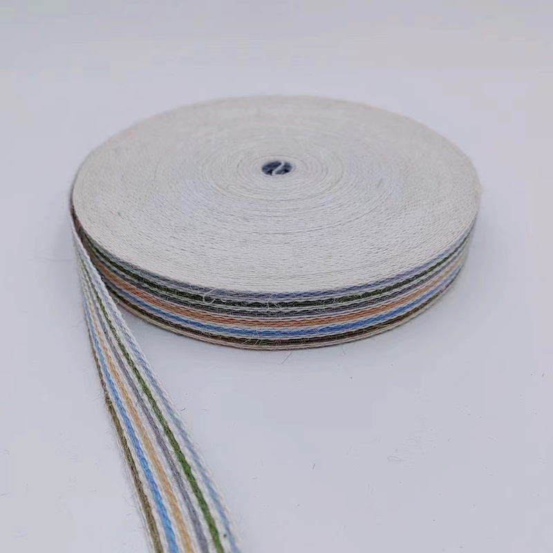 Scatola regalo a nastro di giuta colorata Imballaggio Webbing ecologico per la decorazione di Natale