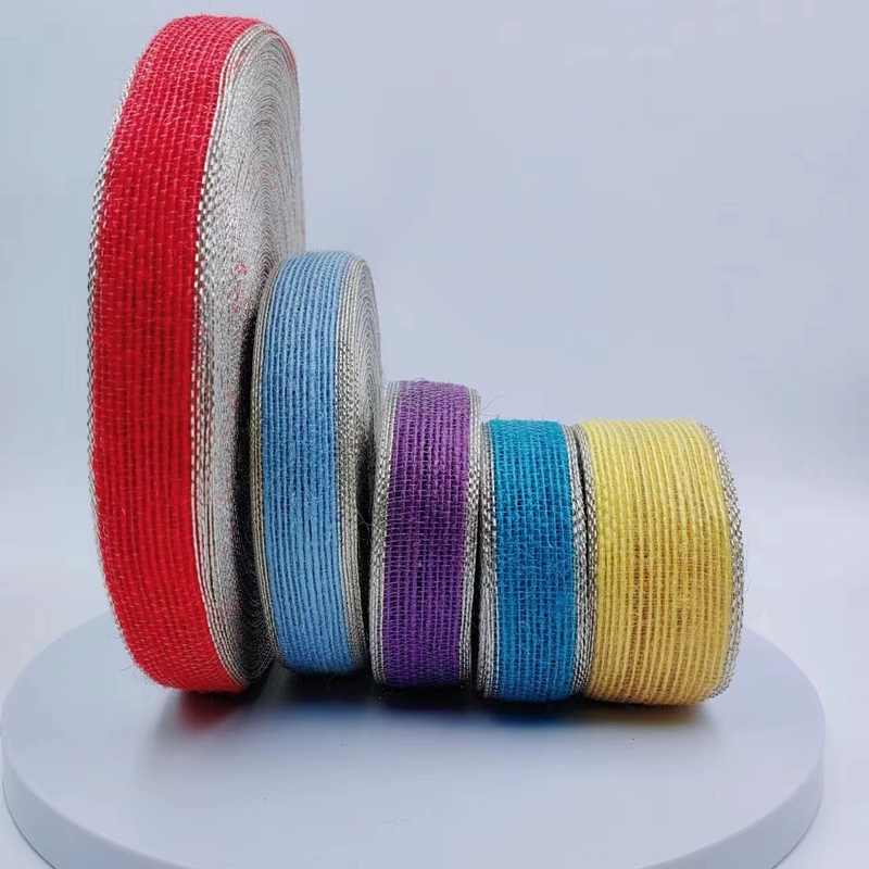 Lenza da pesca Phnom Penh dorata, confezione regalo color iuta, nastro decorativo con cinturino in tessitura