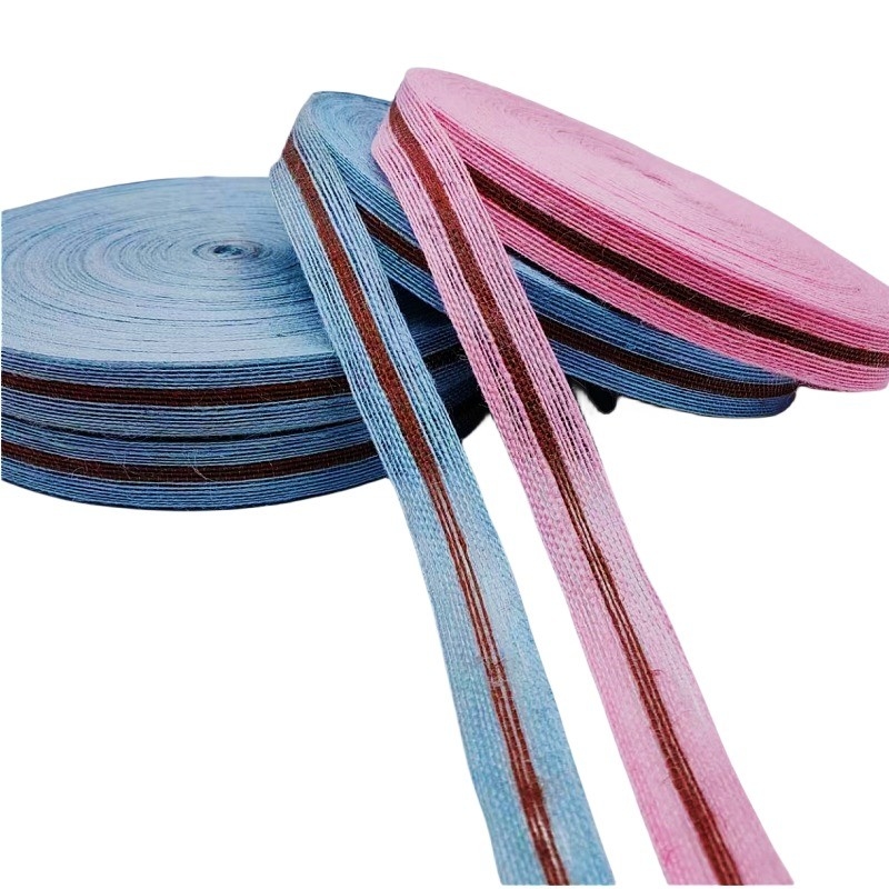 Tela di nastro di giuta di dimensioni personalizzate da 3 cm per imballaggi di regali colorati sostenibili