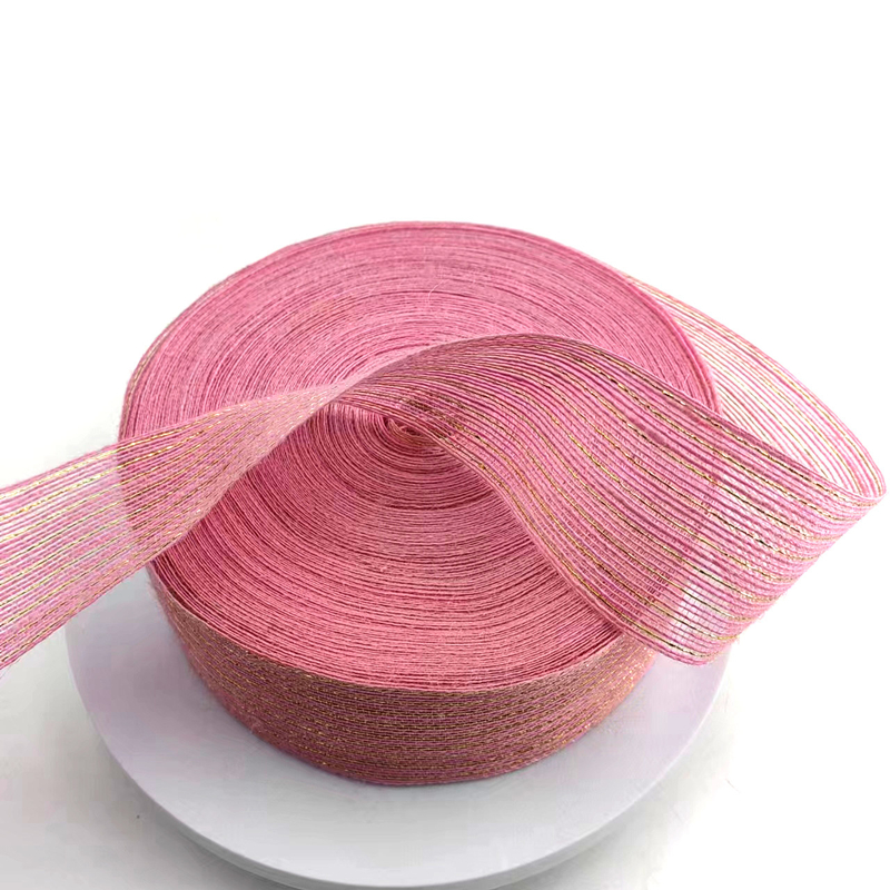 Rubinetto di giuta rosa giuta per imballaggio regalo Decorazione natalizia matrimonio 2,6 pollici