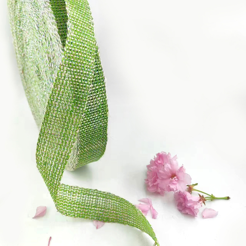 Squisito Deco Verde Webbing 100% Giuta 1,5 pollici Giuta Nastro per Webbing e imballaggio