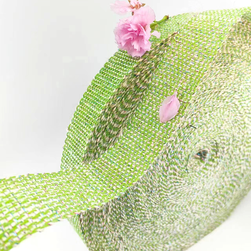 Squisito Deco Verde Webbing 100% Giuta 1,5 pollici Giuta Nastro per Webbing e imballaggio