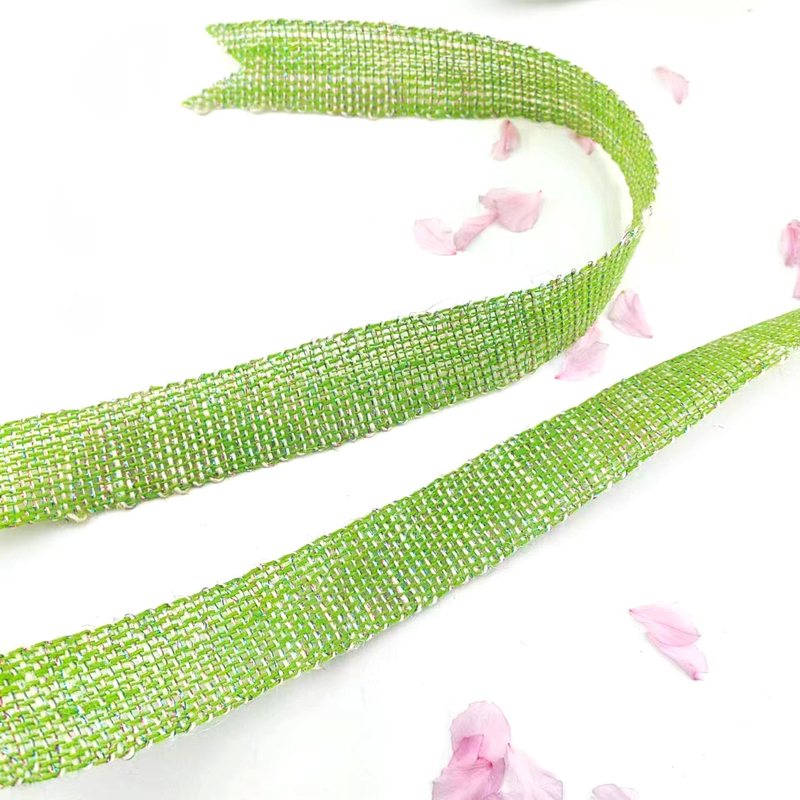 Squisito Deco Verde Webbing 100% Giuta 1,5 pollici Giuta Nastro per Webbing e imballaggio