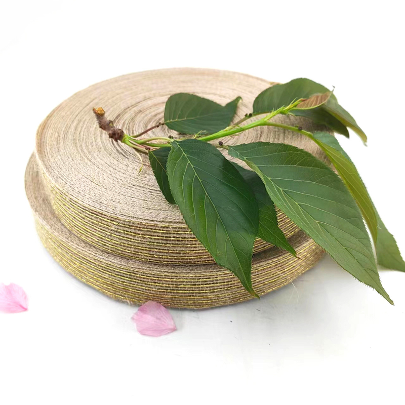 Nastro di giuta di 25 mm ecologico per imballaggio e bouquet non supportato 7 giorni Ordine campione