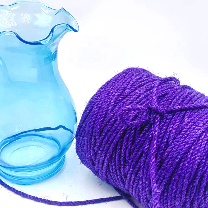 4.5mm Viola di giuta artigianale Rollo di corda di giuta torciata Twine di canapa String per imballaggio regalo