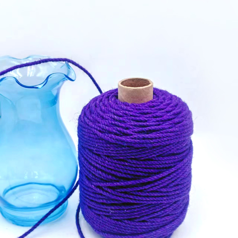 4.5mm Viola di giuta artigianale Rollo di corda di giuta torciata Twine di canapa String per imballaggio regalo