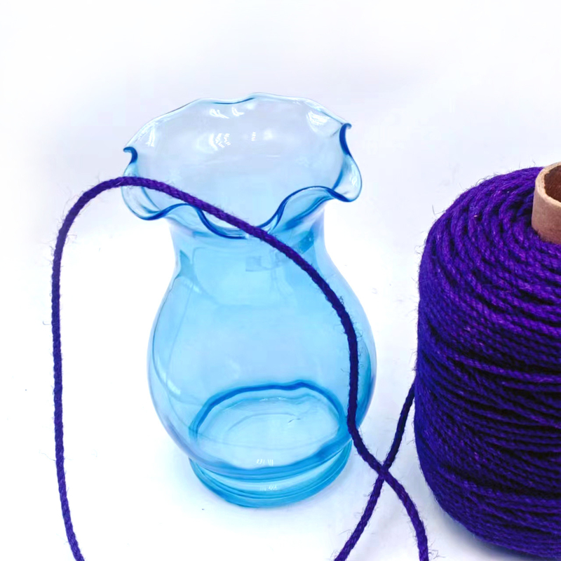 4.5mm Viola di giuta artigianale Rollo di corda di giuta torciata Twine di canapa String per imballaggio regalo