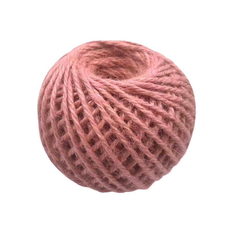 Filato di giuta colorato, corda a sfera intrecciata, classico, pettinato, mercerizzato, di seta, corda di giuta per scarpe