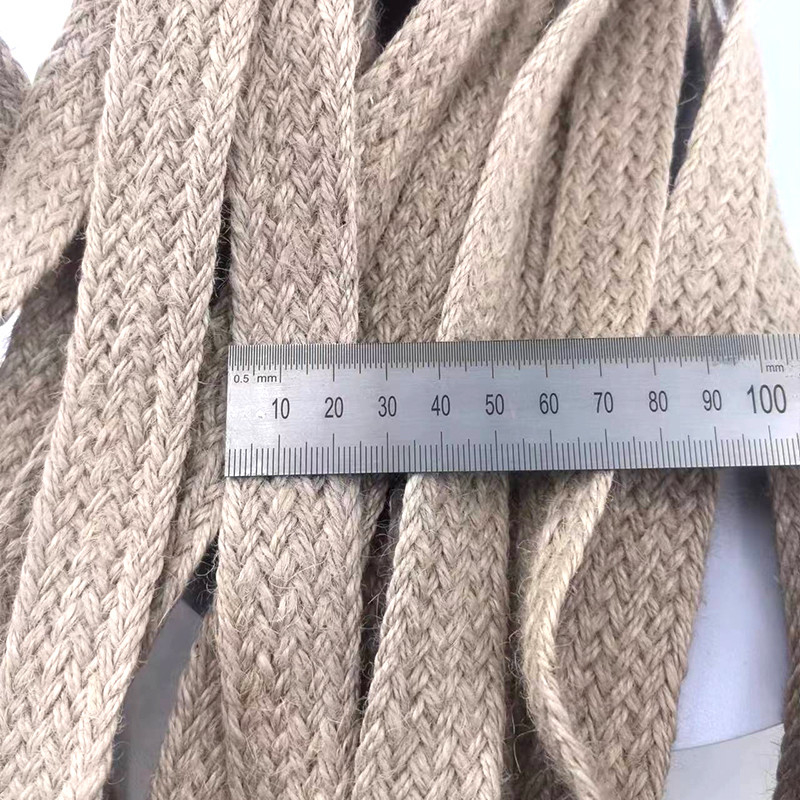 Dimensione personalizzata 17 cintura di giuta intrecciata biodegradabile Eco naturale cintura di telaio da 2,5 cm in colori