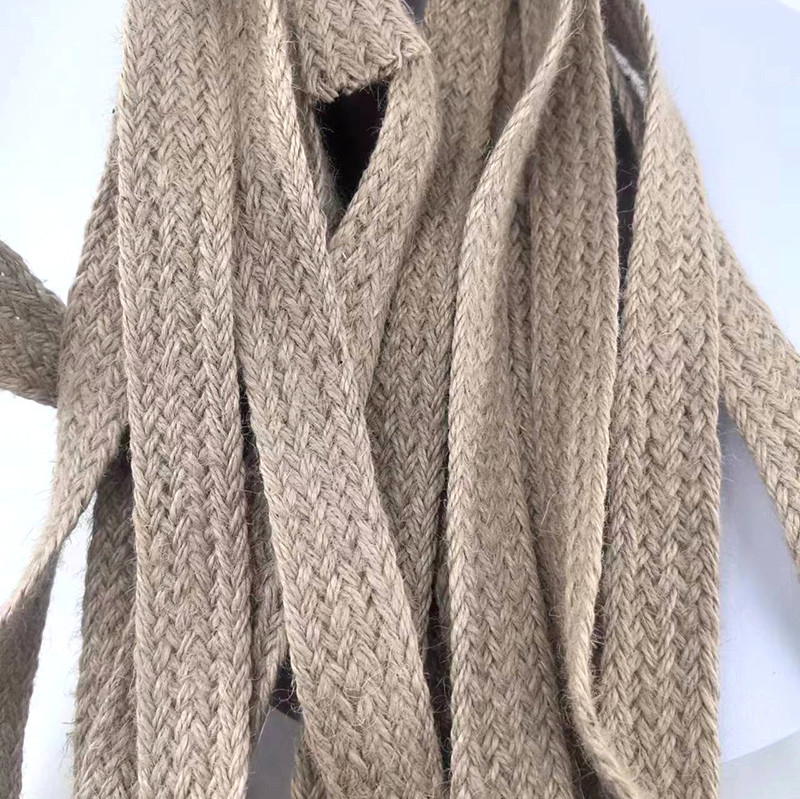 Dimensione personalizzata 17 cintura di giuta intrecciata biodegradabile Eco naturale cintura di telaio da 2,5 cm in colori
