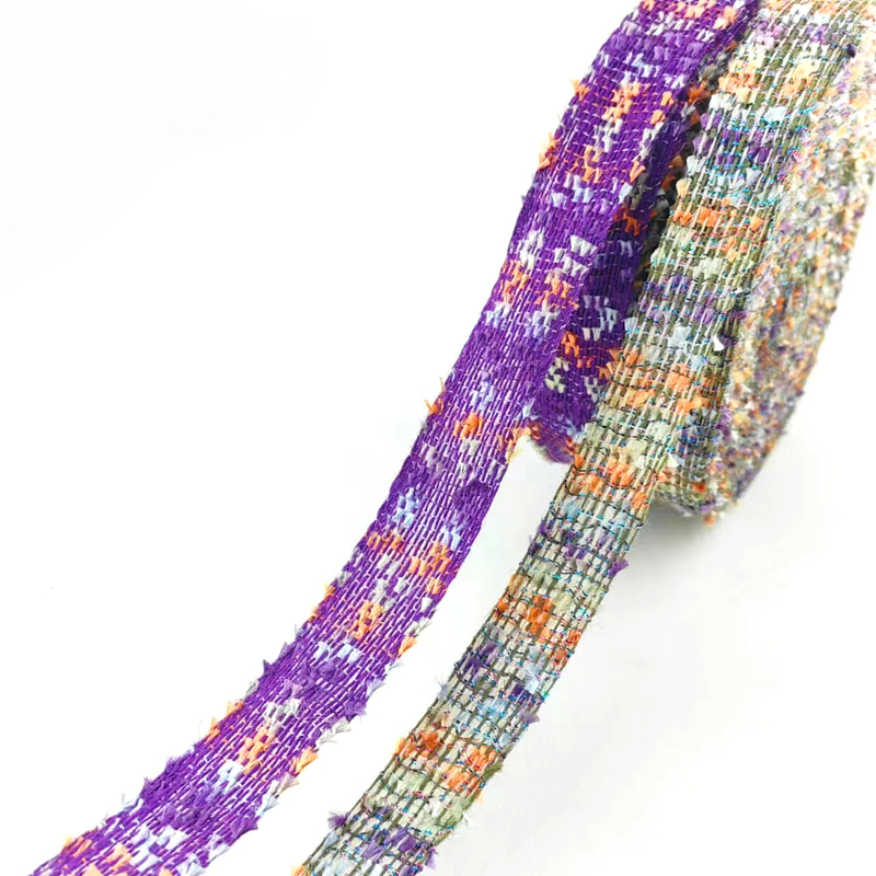 Accessori per capelli a mano con nastro a prua Fiori galleggianti Superior 100% materiale di iuta