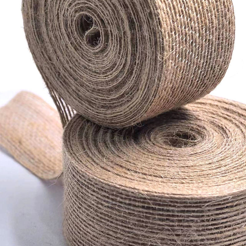 80% di giuta 20% di nastro di poliestere 10*10*4cm per la decorazione sostenibile e dei regali