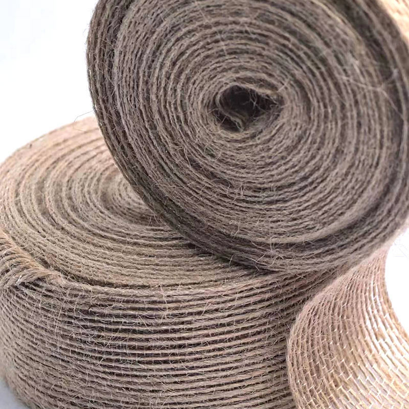 80% di giuta 20% di nastro di poliestere 10*10*4cm per la decorazione sostenibile e dei regali