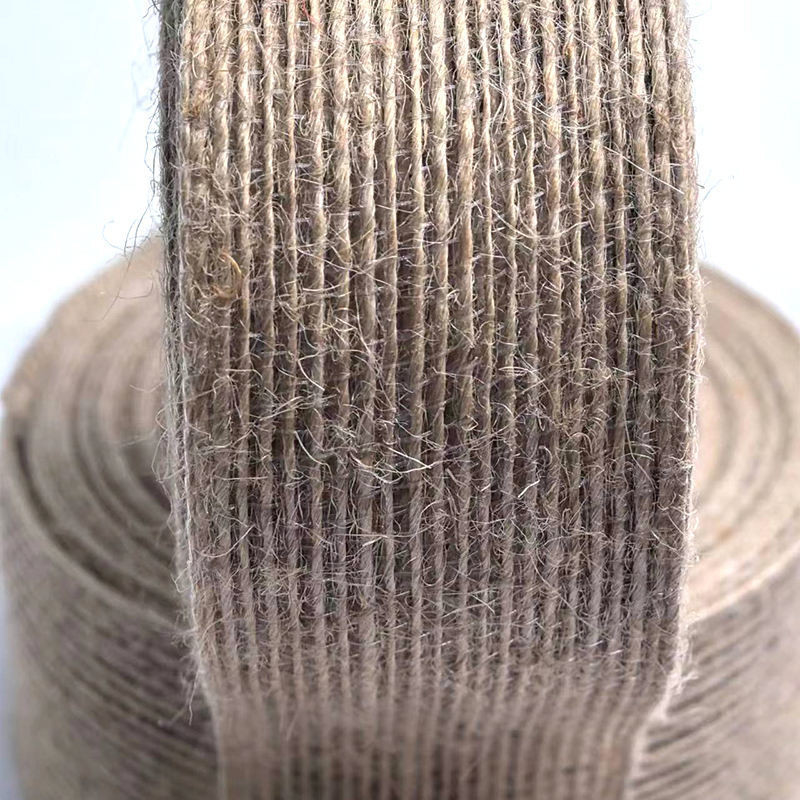 80% di giuta 20% di nastro di poliestere 10*10*4cm per la decorazione sostenibile e dei regali