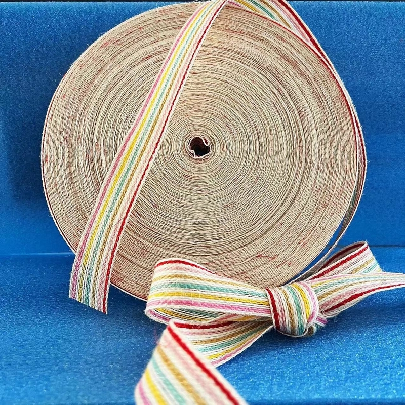 Larghezza del nastro di canapa a sette colori Larghezza personalizzata per personalizzabili e multiuso