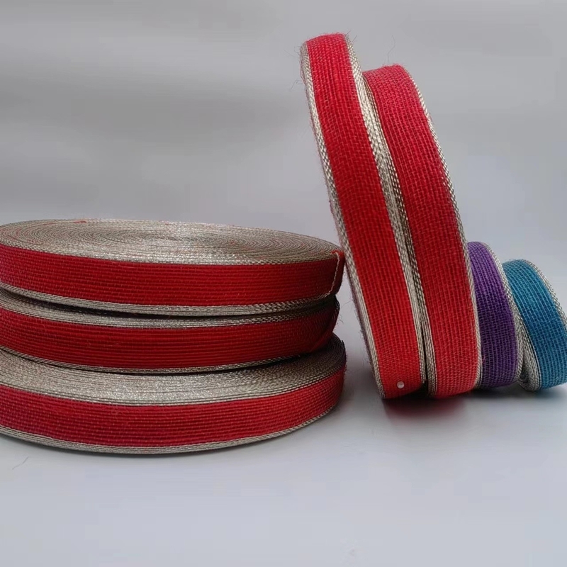 Nastro da pesca a bordo colorato nastro di giuta nastro di tenda gancio nastro di tessuto per cintura di borsa