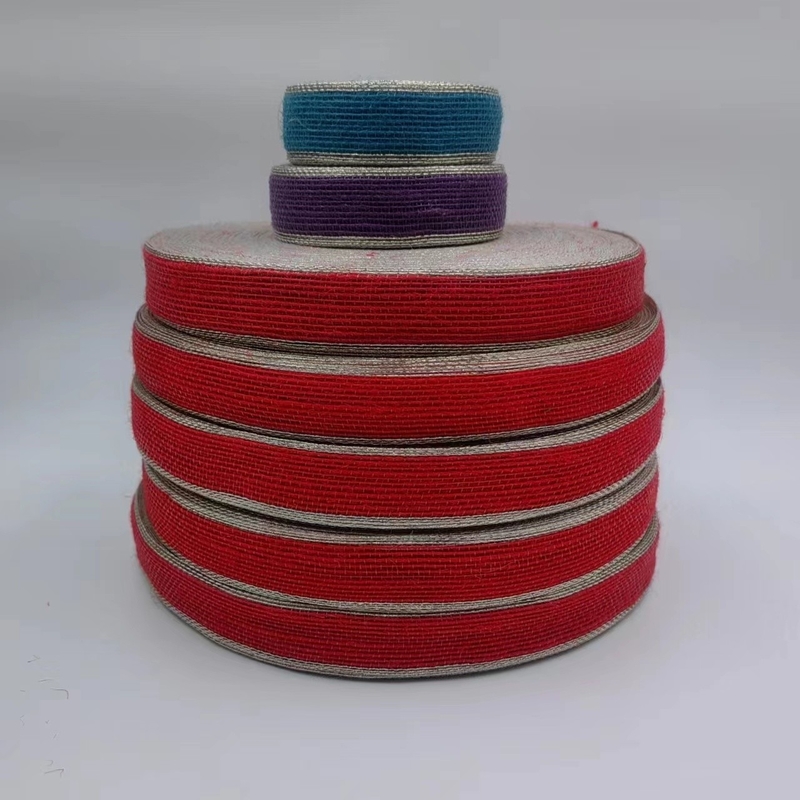 Nastro da pesca a bordo colorato nastro di giuta nastro di tenda gancio nastro di tessuto per cintura di borsa